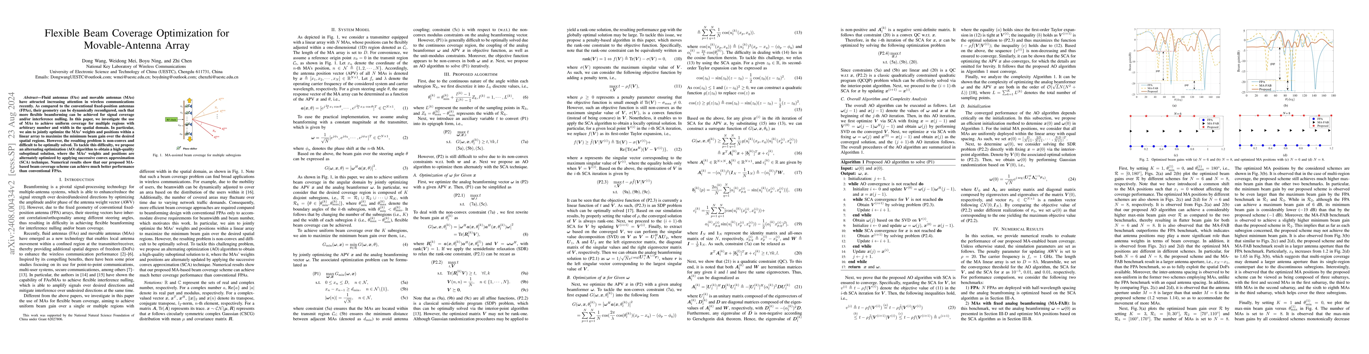 Thumbnail for Flexible Beam Coverage Optimization for Movable-Antenna Array