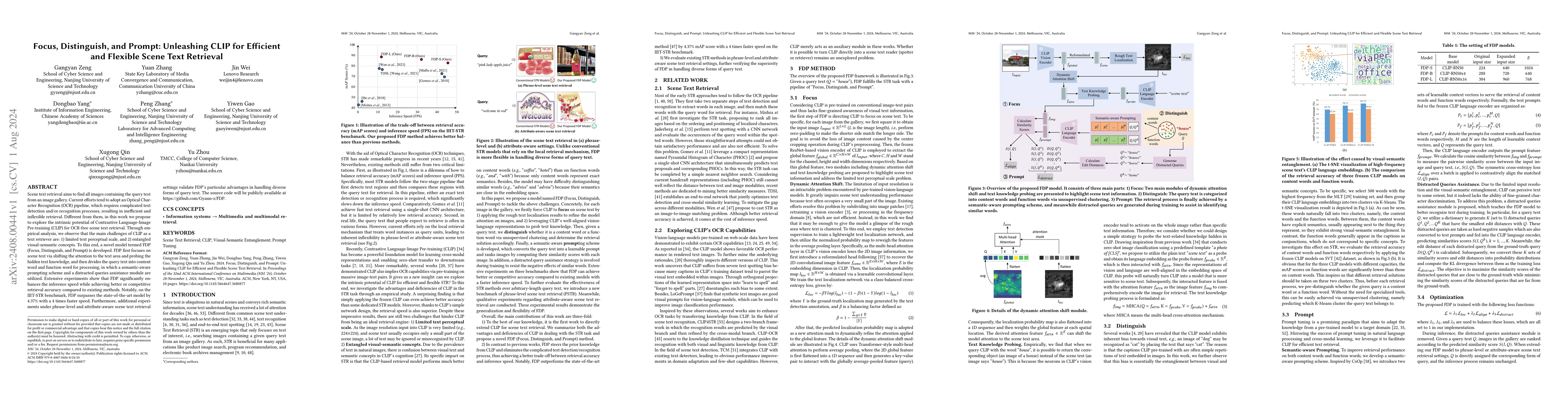 Thumbnail for Focus, Distinguish, and Prompt: Unleashing CLIP for Efficient and
  Flexible Scene Text Retrieval
