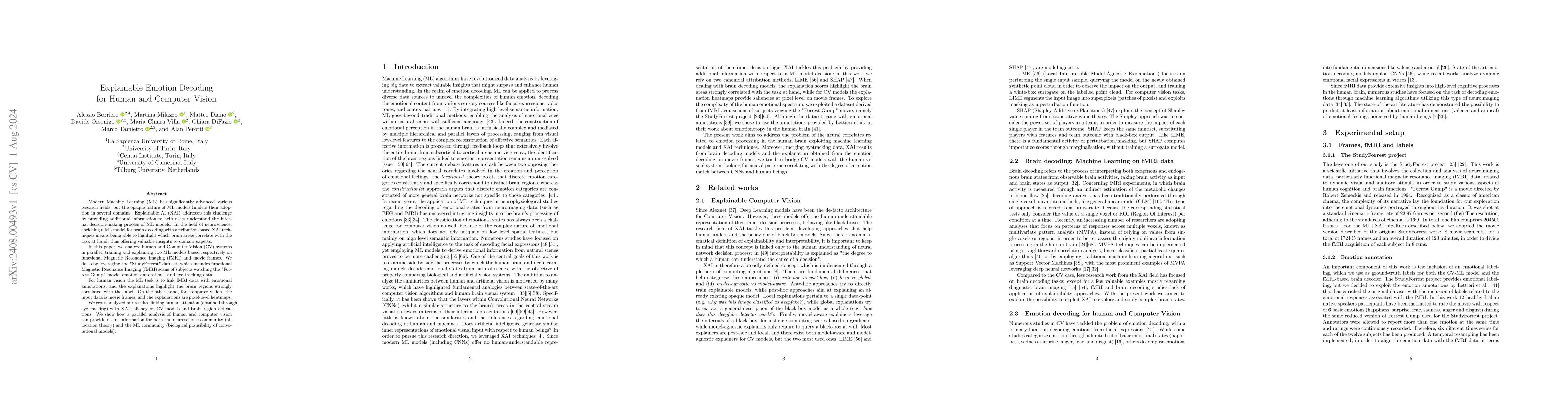 Thumbnail for Explainable Emotion Decoding for Human and Computer Vision