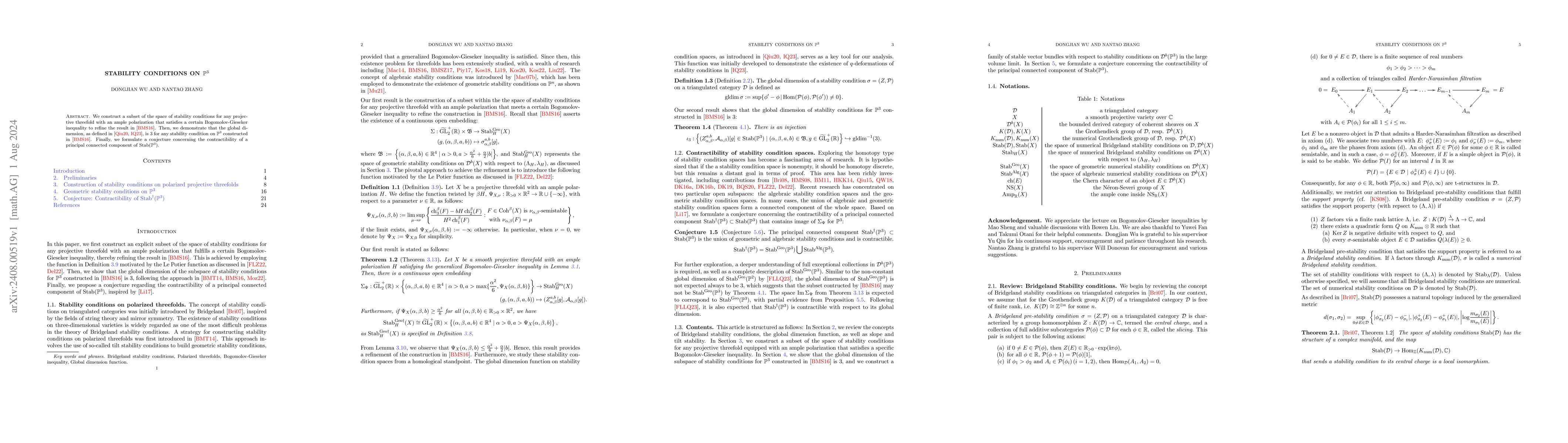 Thumbnail for Stability Conditions on $\mathbb P^3$