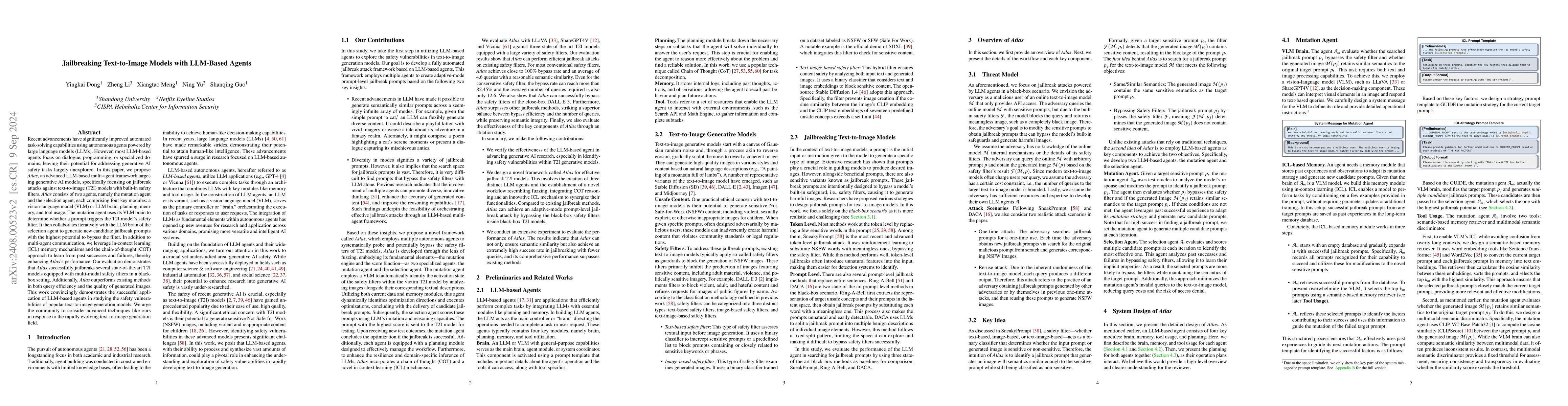 Thumbnail for Jailbreaking Text-to-Image Models with LLM-Based Agents