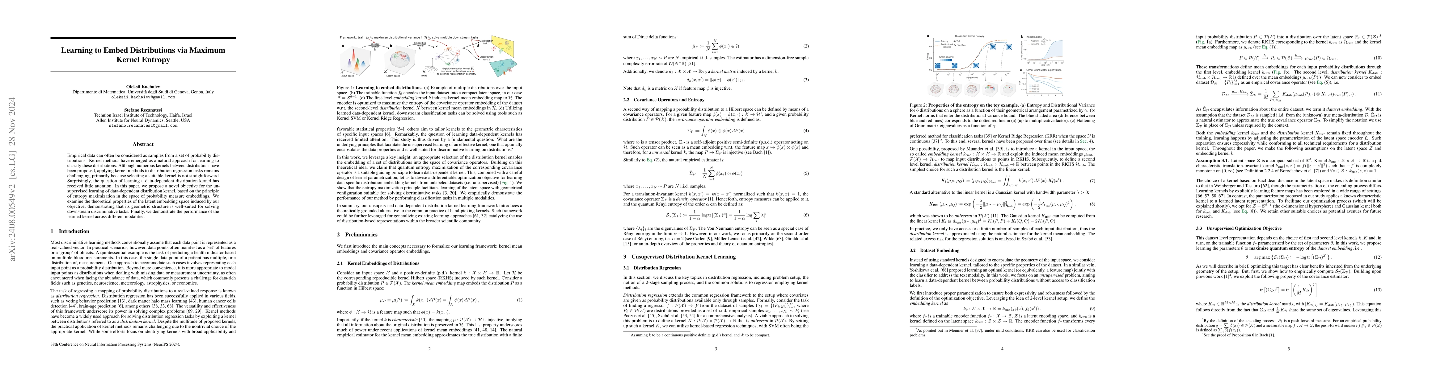 Thumbnail for Learning to Embed Distributions via Maximum Kernel Entropy