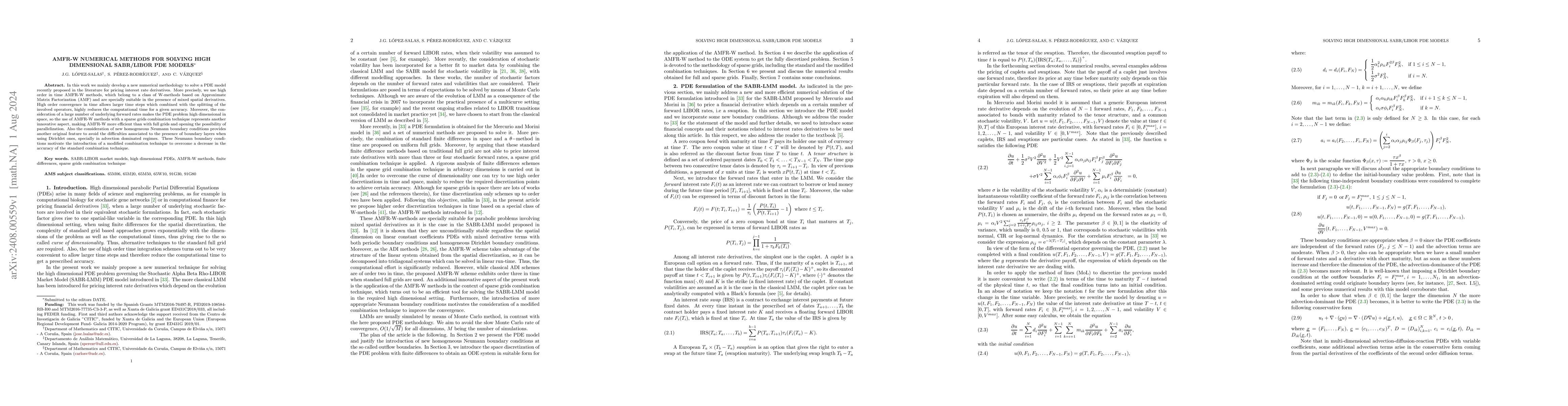 Thumbnail for AMFR-W numerical methods for solving high dimensional SABR/LIBOR PDE
  models
