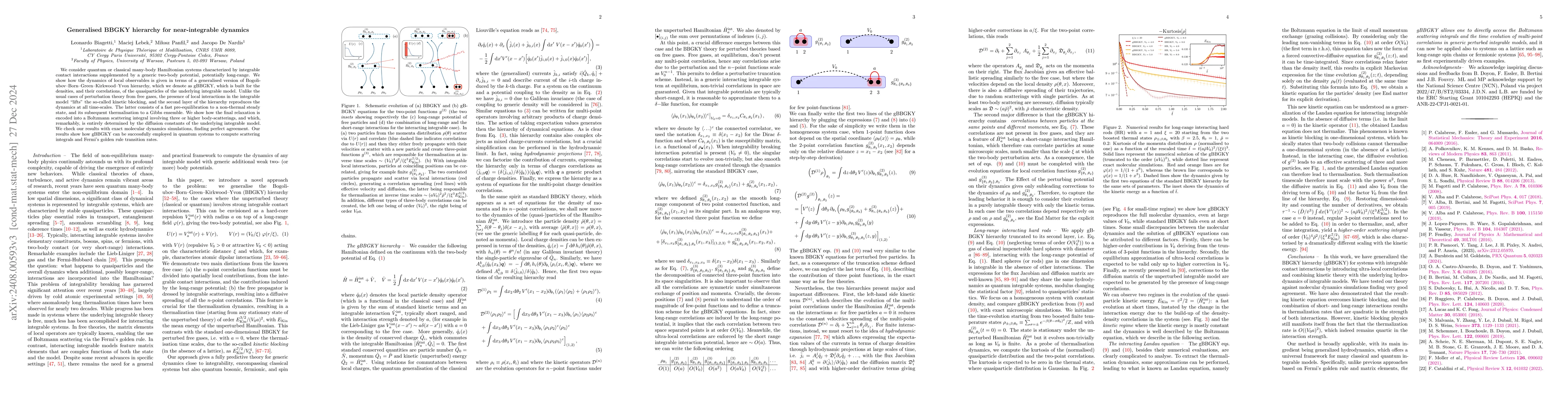 Thumbnail for Generalised BBGKY hierarchy for near-integrable dynamics