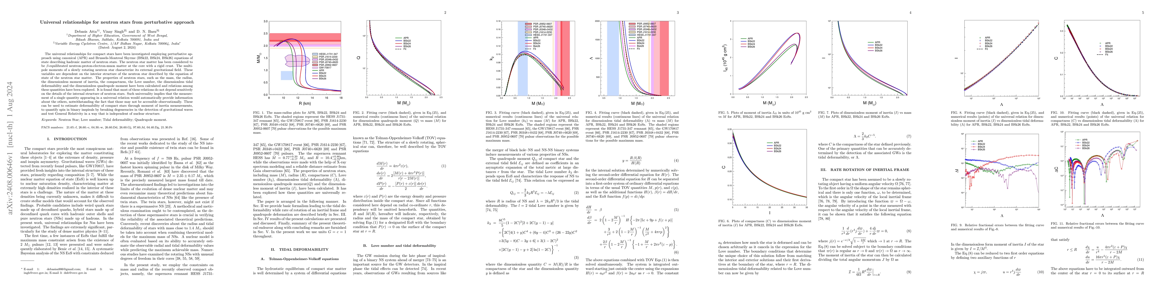 Thumbnail for Universal relationships for neutron stars from perturbative approach
