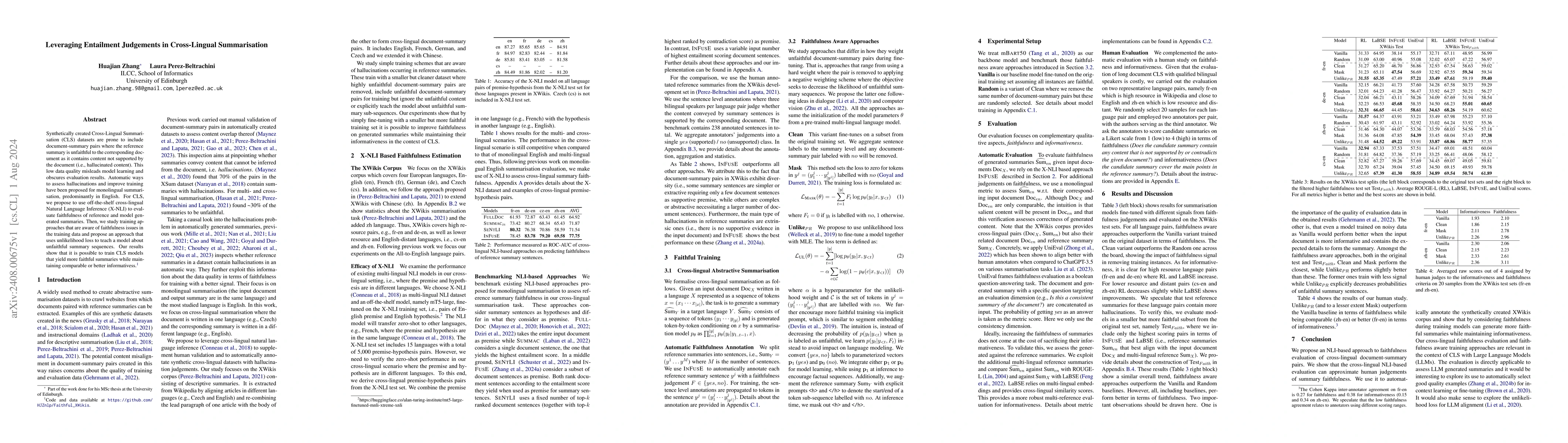 Thumbnail for Leveraging Entailment Judgements in Cross-Lingual Summarisation