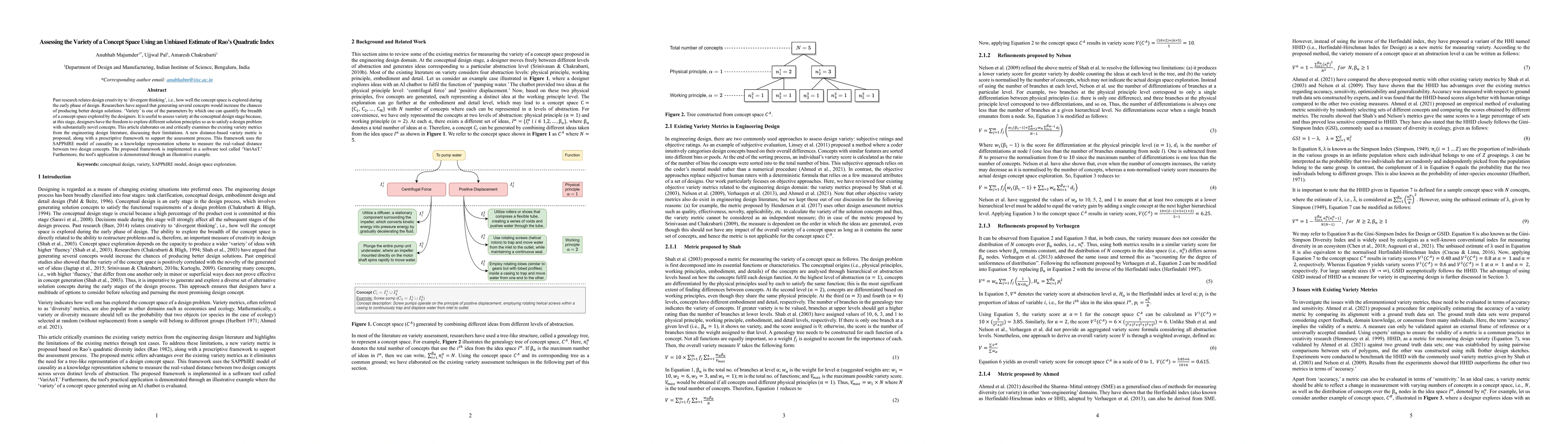 Thumbnail for Assessing the Variety of a Concept Space Using an Unbiased Estimate of
  Rao's Quadratic Index