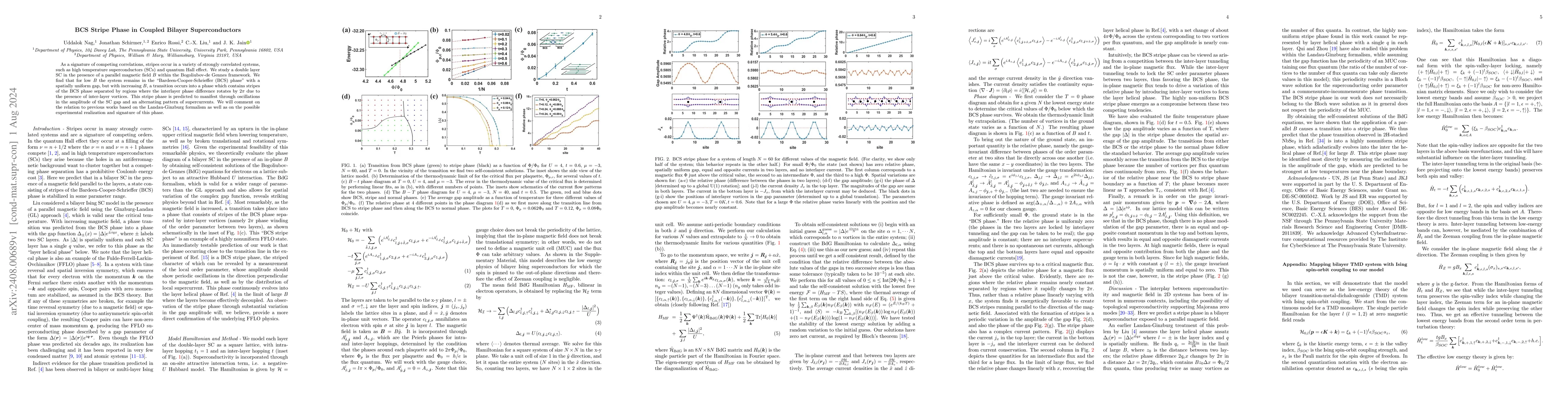 Thumbnail for BCS Stripe Phase in Coupled Bilayer Superconductors