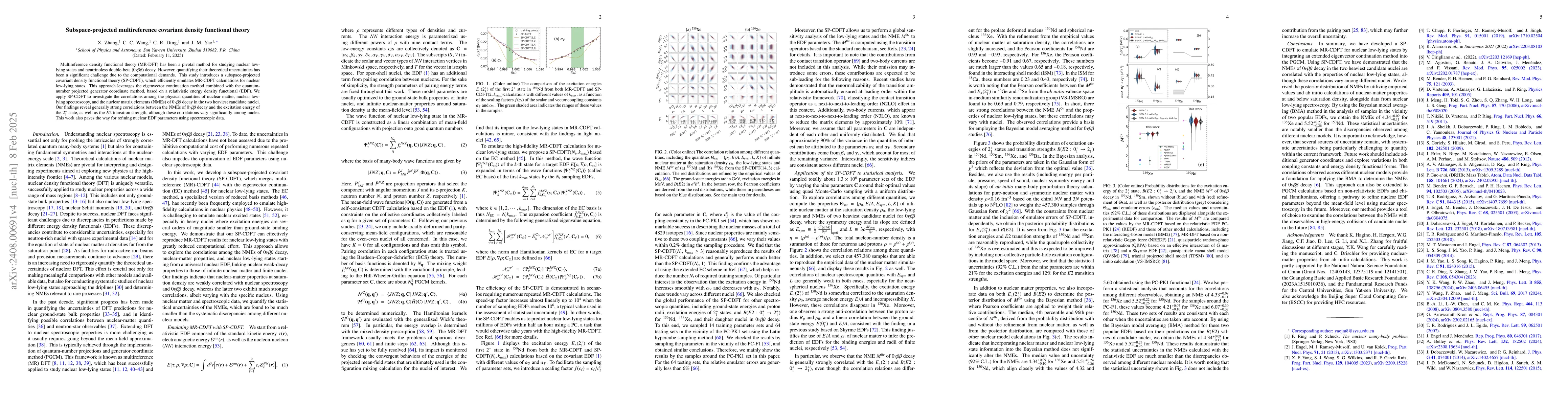 Thumbnail for Subspace-projected multireference covariant density functional theory