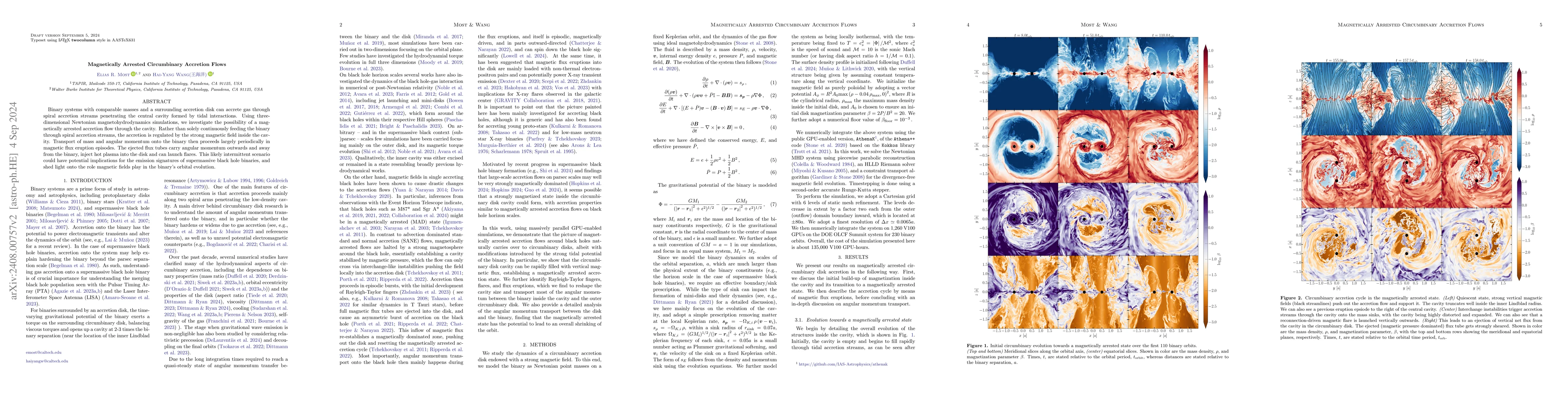 Thumbnail for Magnetically Arrested Circumbinary Accretion Flows