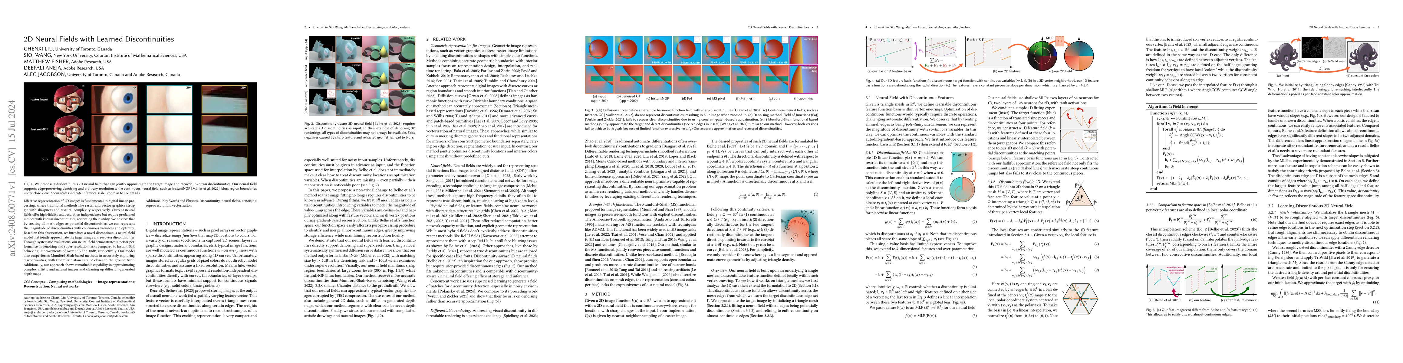 Thumbnail for 2D Neural Fields with Learned Discontinuities