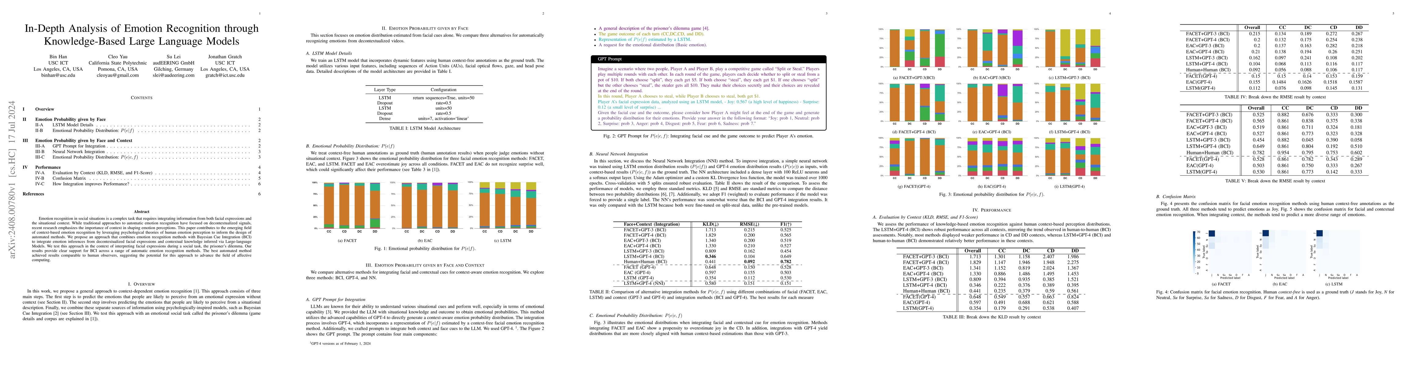 Thumbnail for In-Depth Analysis of Emotion Recognition through Knowledge-Based Large
  Language Models