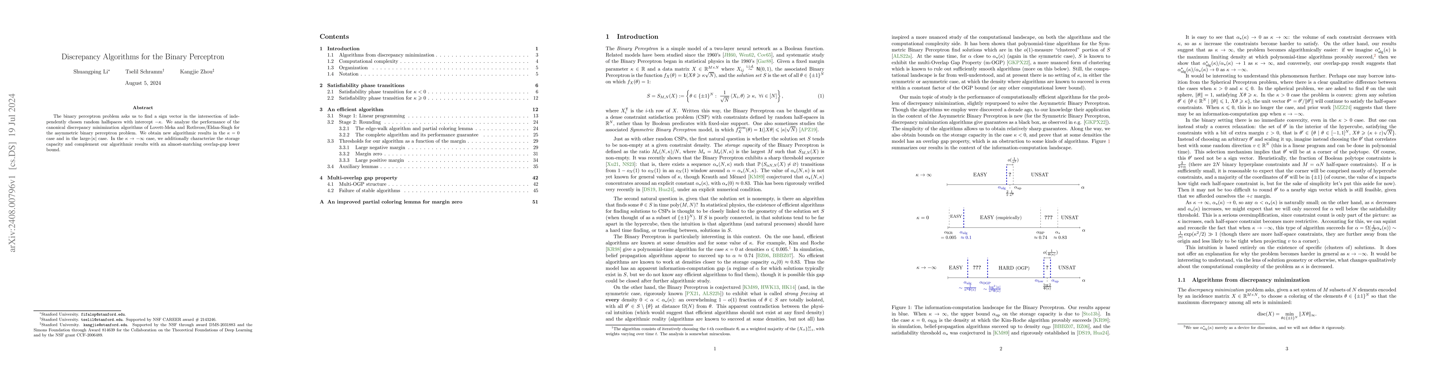 Thumbnail for Discrepancy Algorithms for the Binary Perceptron