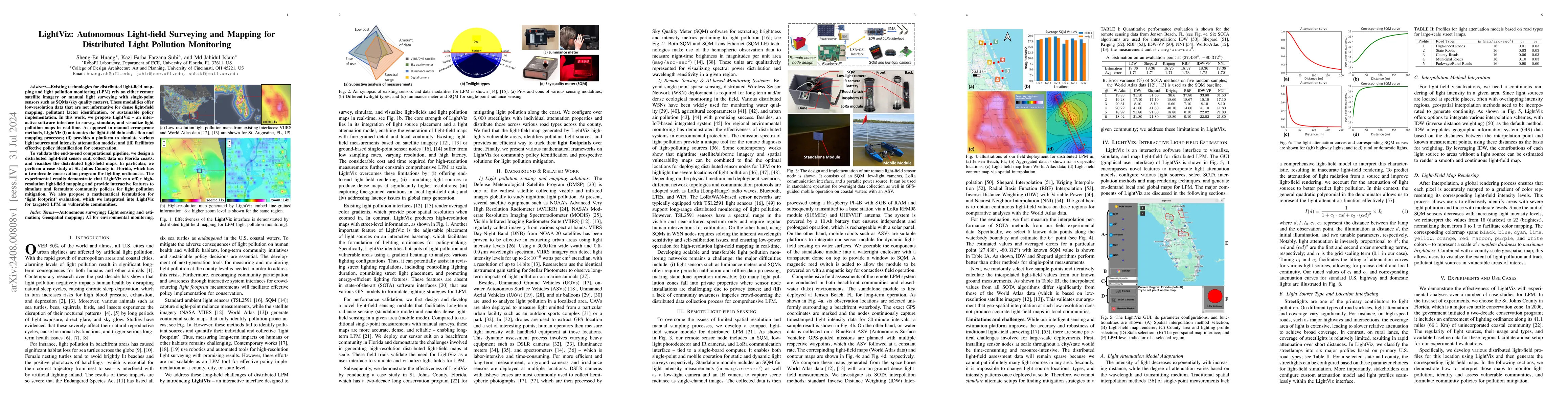 Thumbnail for LightViz: Autonomous Light-field Surveying and Mapping for Distributed
  Light Pollution Monitoring