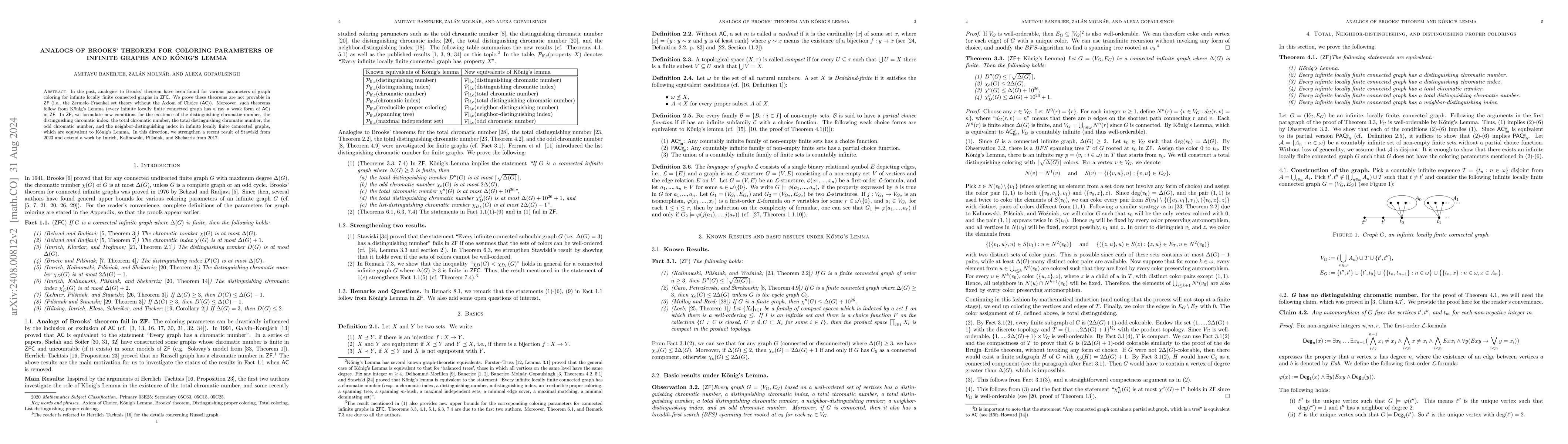 Thumbnail for Analogs of Brooks' Theorem for coloring parameters of infinite graphs
  and Konig's Lemma