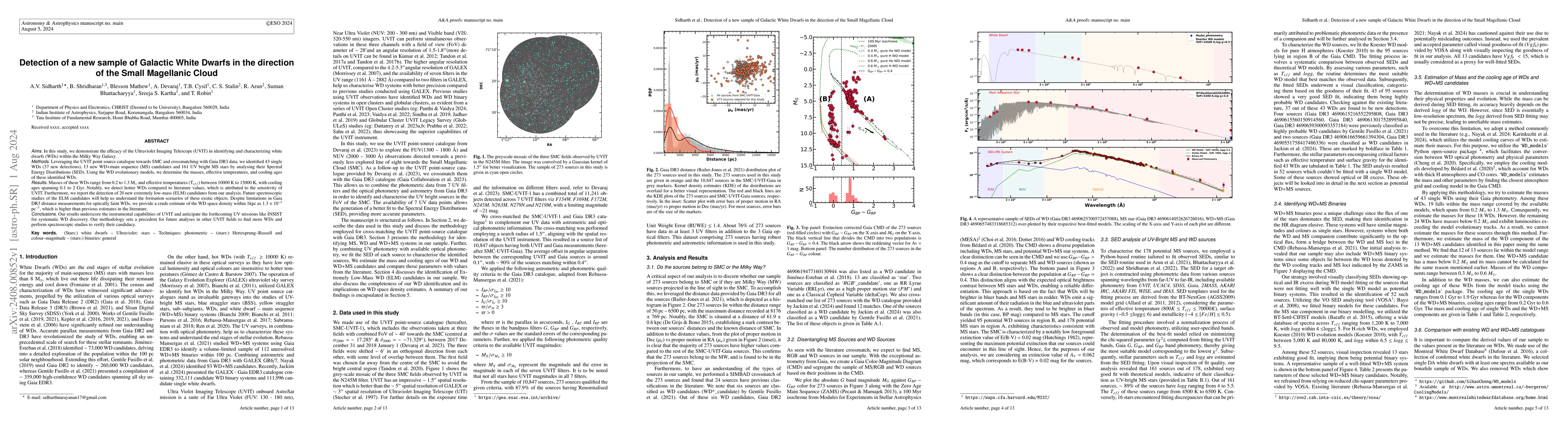 Thumbnail for Detection of a new sample of Galactic White Dwarfs in the direction of
  the Small Magellanic Cloud