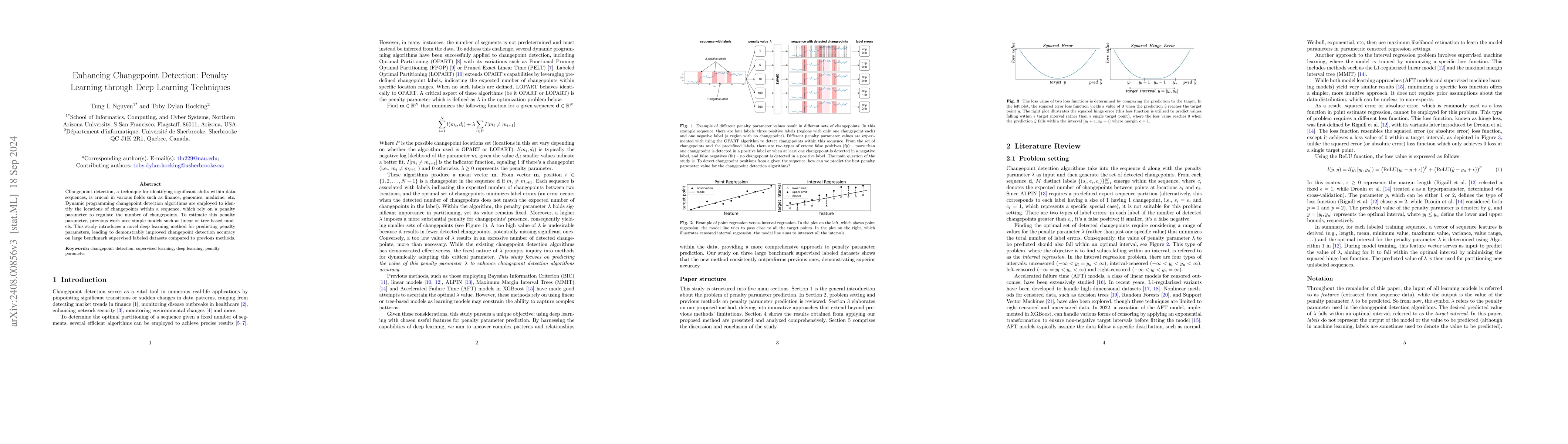 Thumbnail for Deep Learning Approach for Changepoint Detection: Penalty Parameter
  Optimization