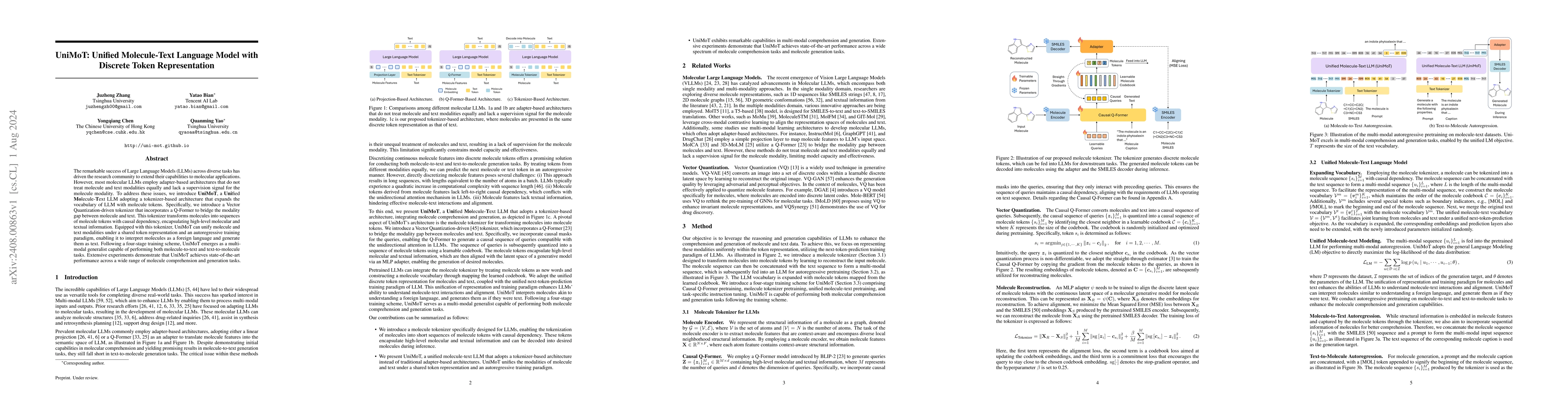 Thumbnail for UniMoT: Unified Molecule-Text Language Model with Discrete Token
  Representation