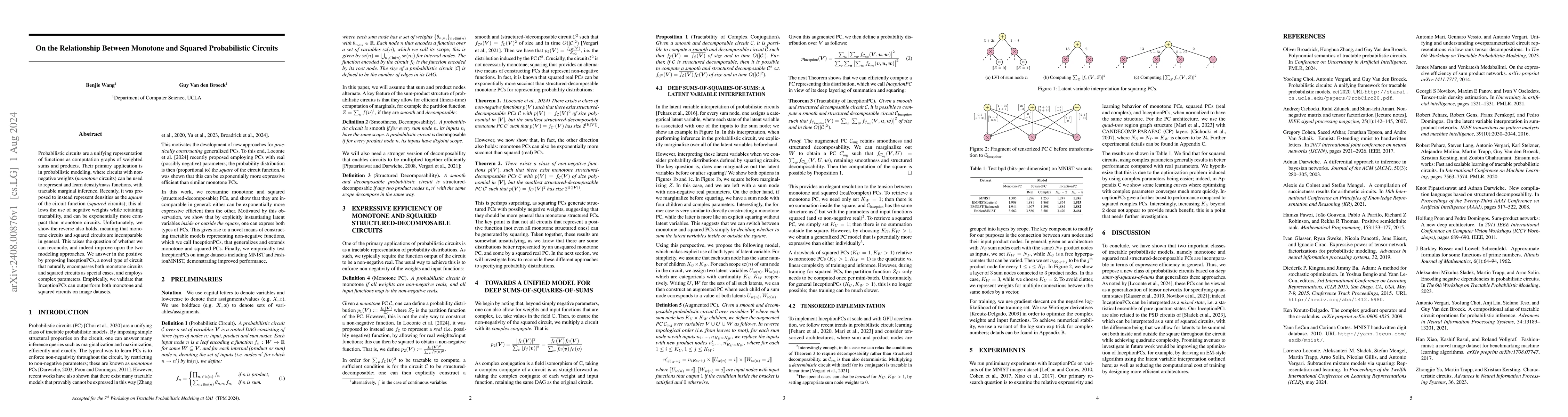 Thumbnail for On the Relationship Between Monotone and Squared Probabilistic Circuits