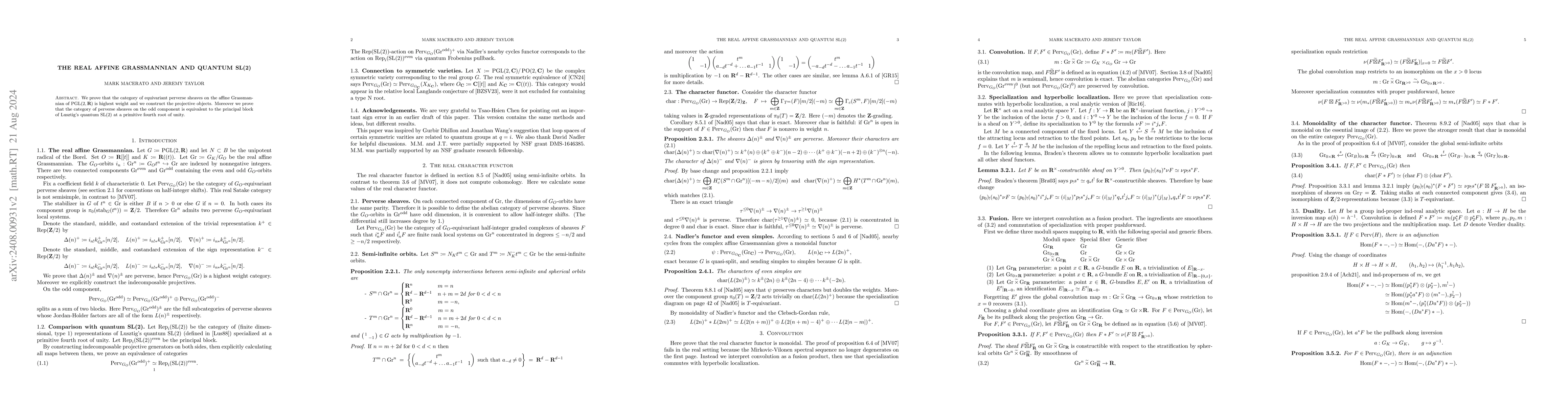 Thumbnail for The real affine Grassmannian and quantum SL(2)