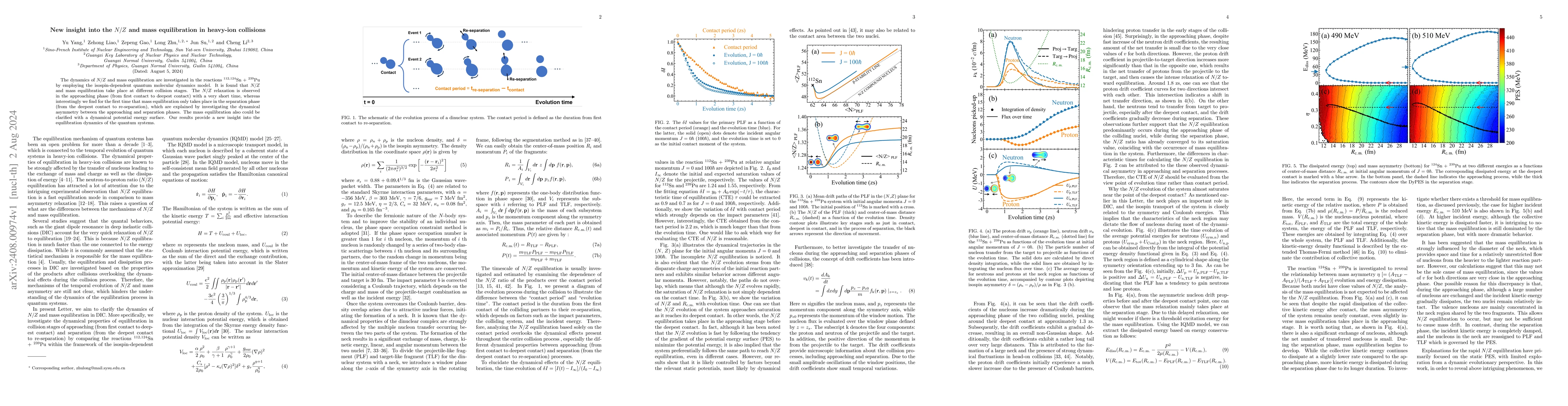 Thumbnail for New insight into the N/Z and mass equilibration in heavy-ion collisions