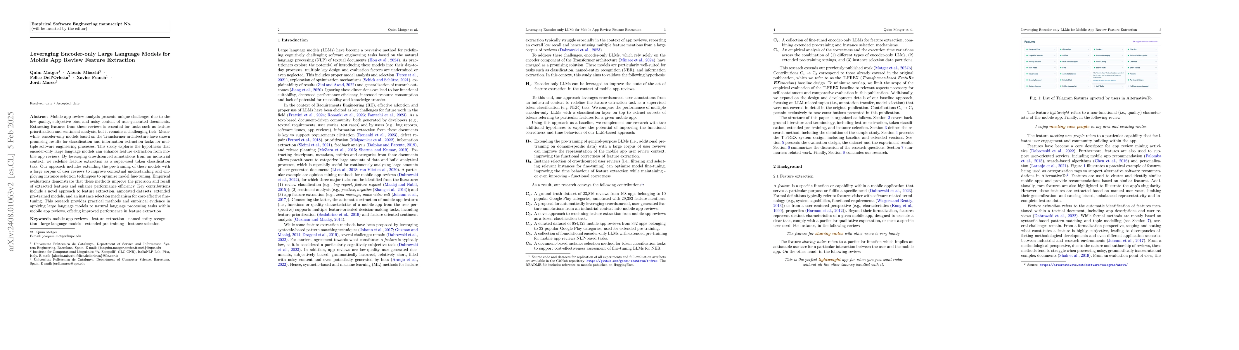 Thumbnail for Leveraging Large Language Models for Mobile App Review Feature
  Extraction