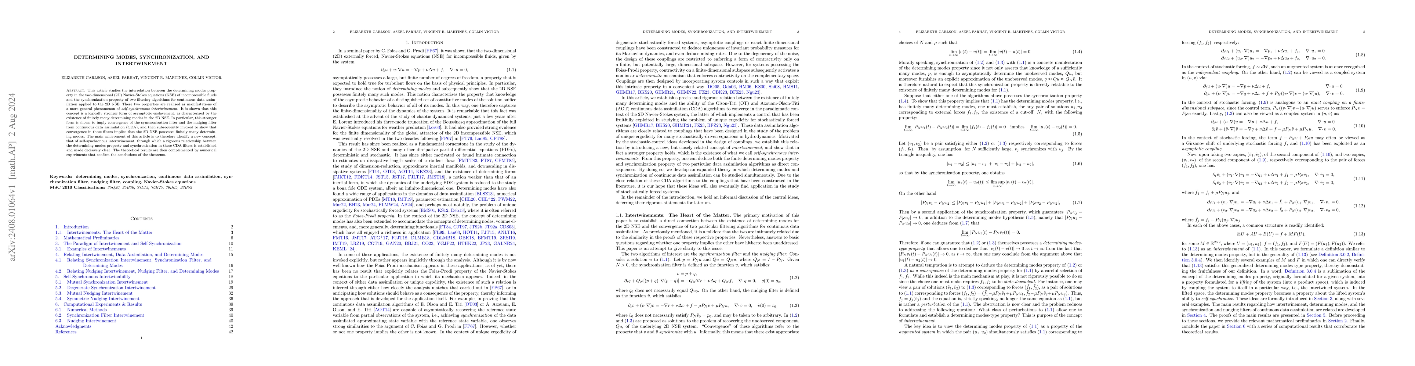 Thumbnail for Determining Modes, Synchronization, and Intertwinement