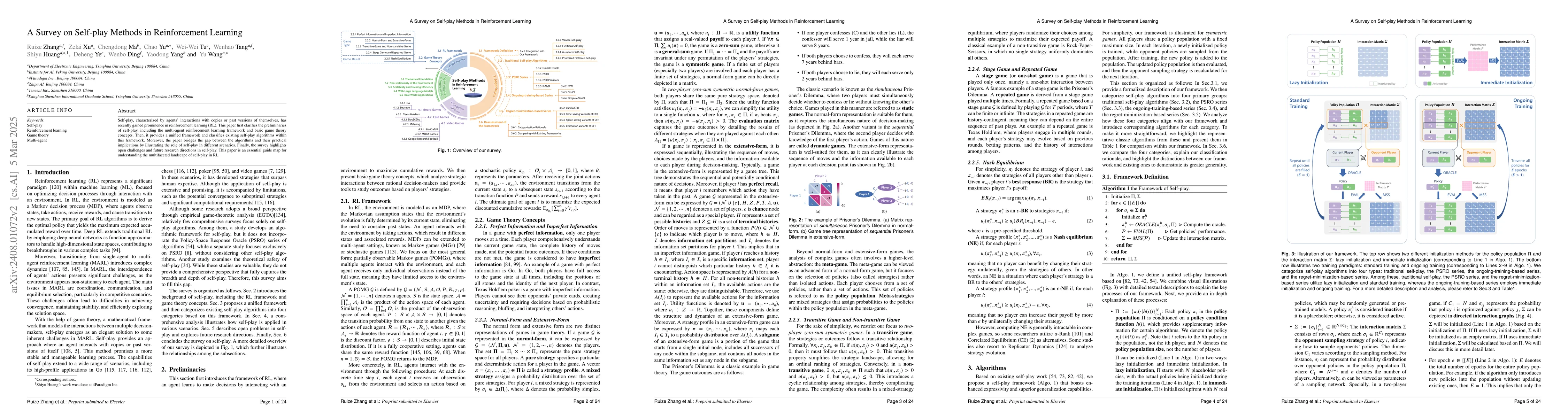 Thumbnail for A Survey on Self-play Methods in Reinforcement Learning