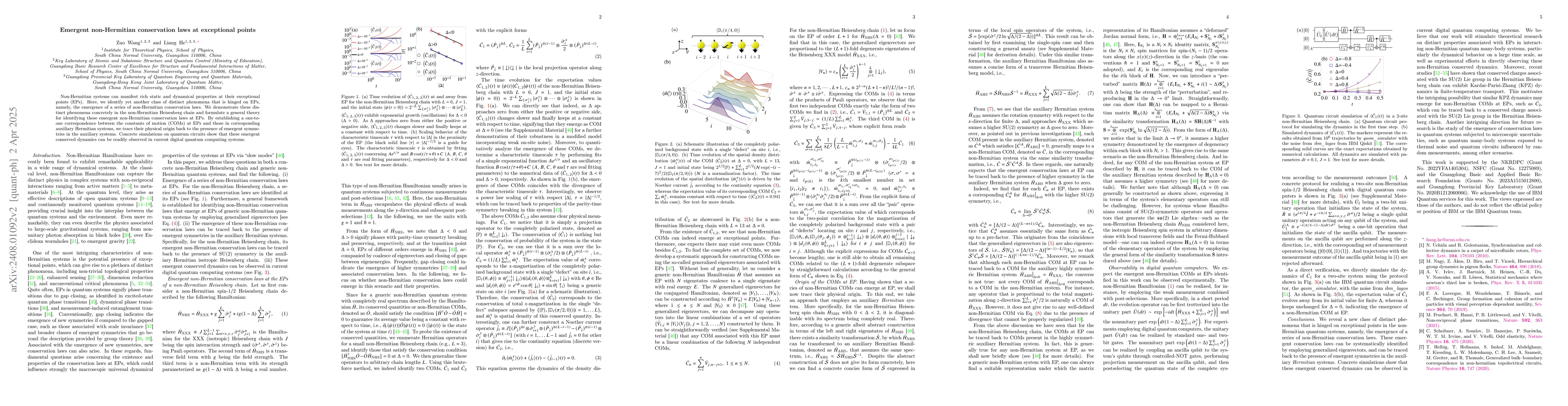 Thumbnail for Emergent non-Hermitian conservation laws at exceptional points