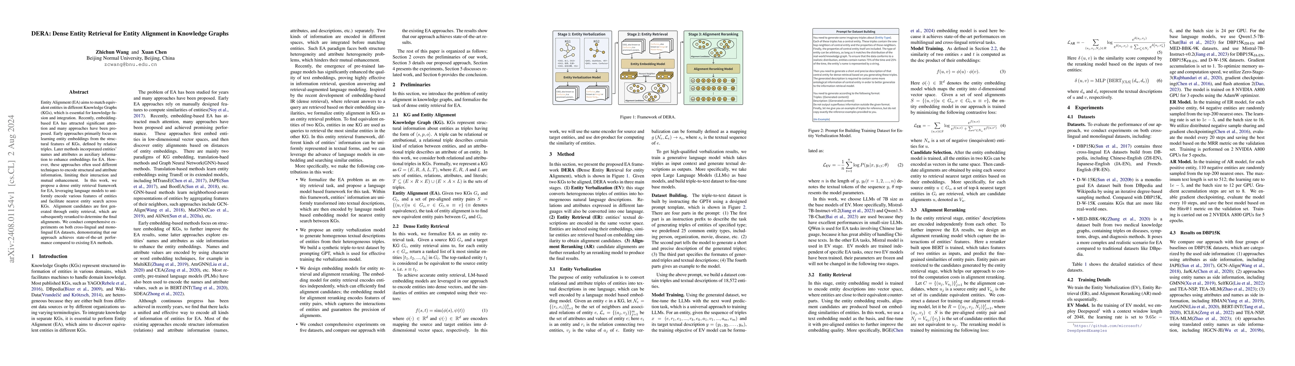 Thumbnail for DERA: Dense Entity Retrieval for Entity Alignment in Knowledge Graphs