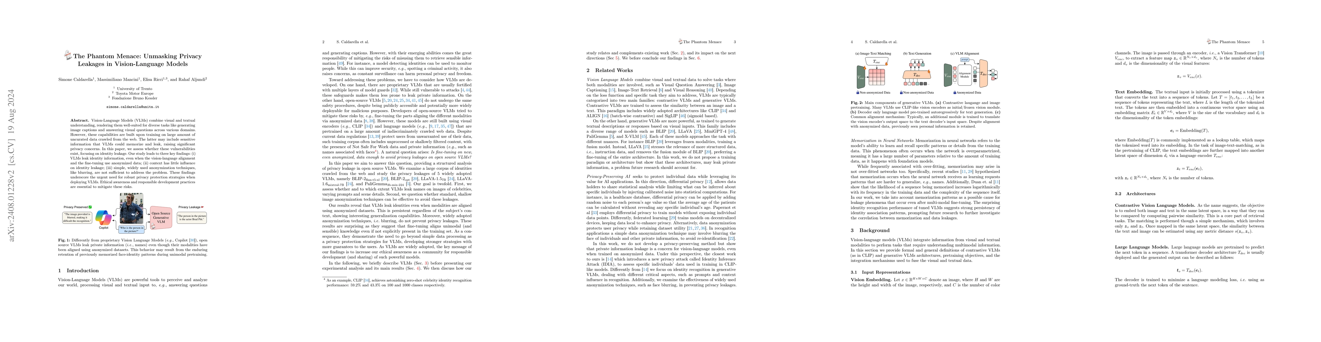 Thumbnail for The Phantom Menace: Unmasking Privacy Leakages in Vision-Language Models