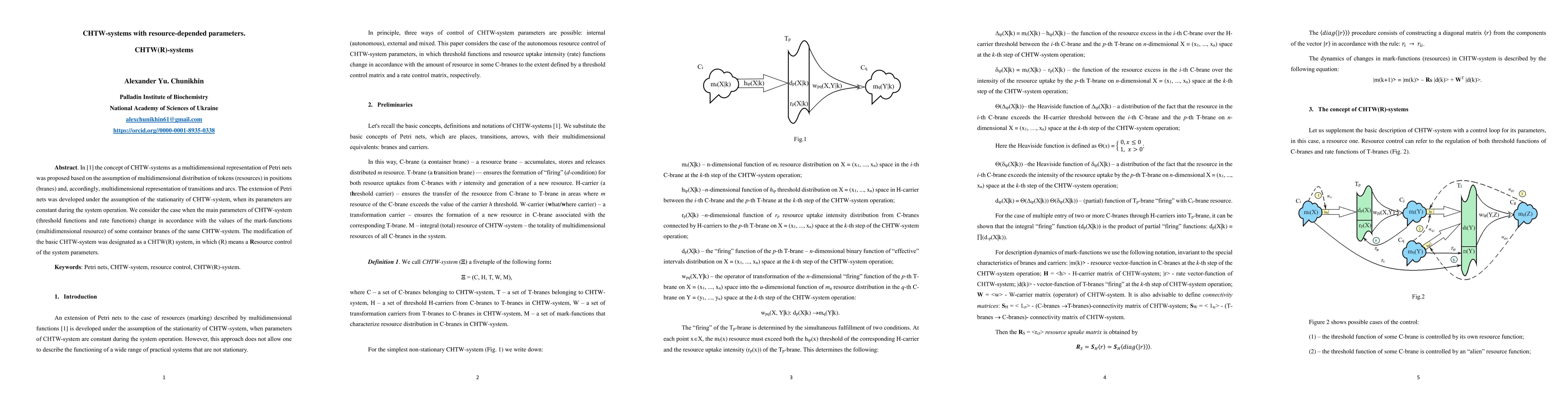 Thumbnail for CHTW-systems with resource-depended parameters. CHTW(R)-systems