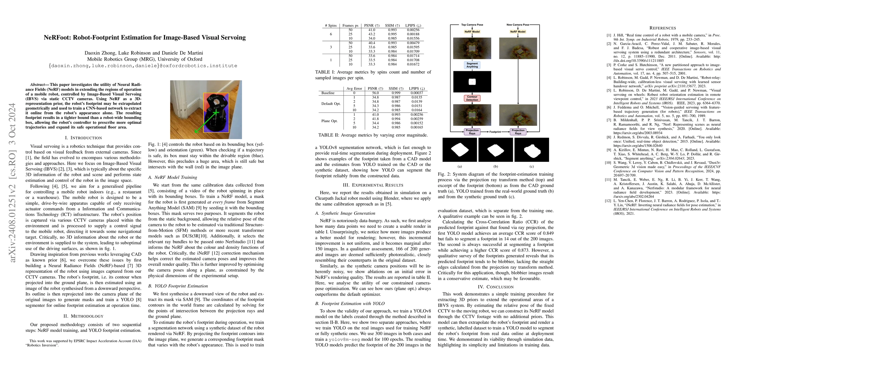 Thumbnail for NeRFoot: Robot-Footprint Estimation for Image-Based Visual Servoing
