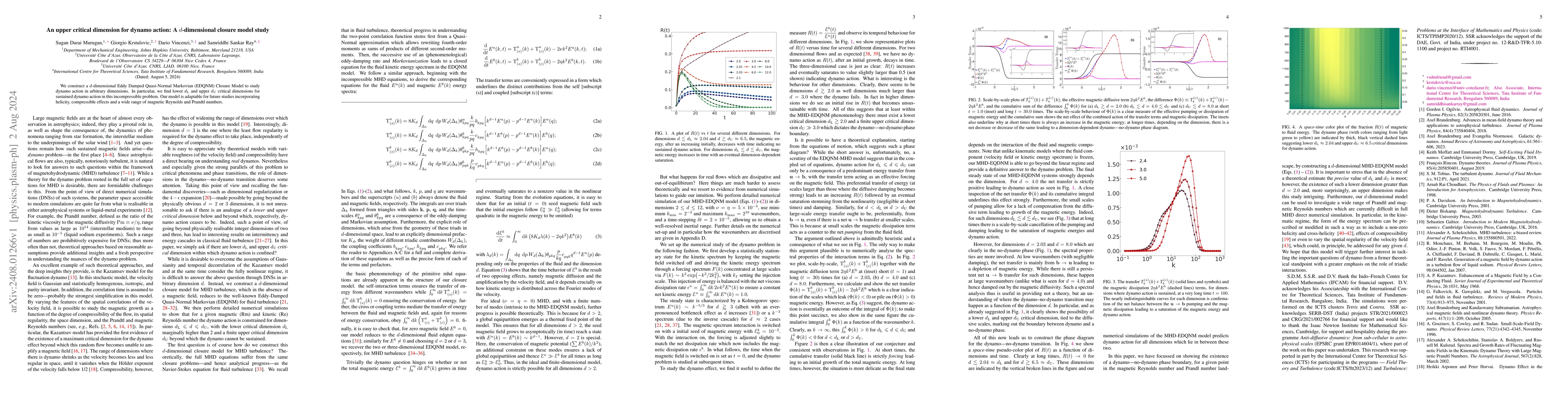 Thumbnail for An upper critical dimension for dynamo action: A $d$-dimensional closure
  model study