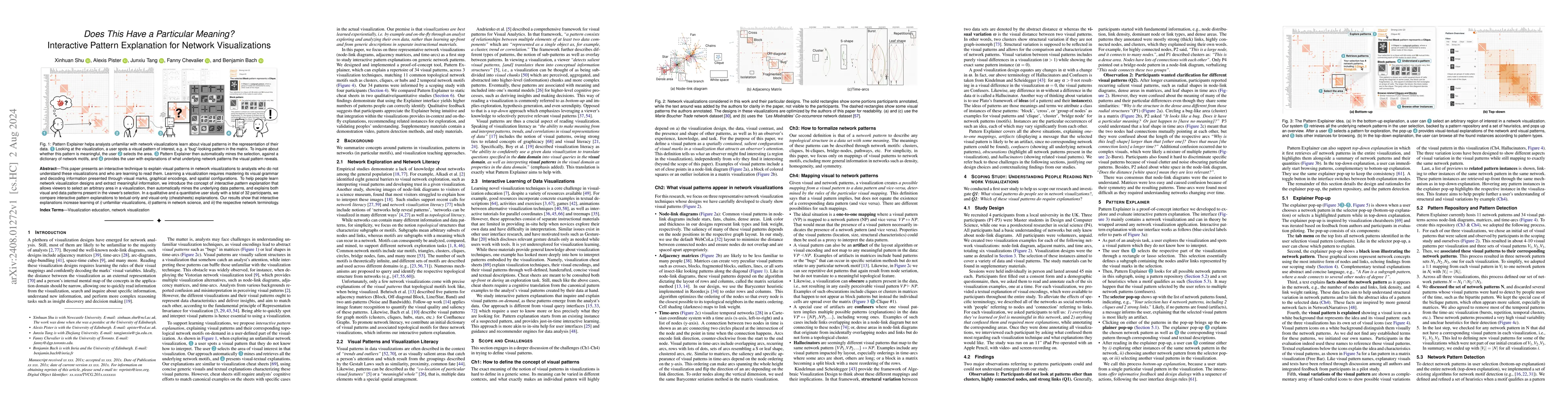 Thumbnail for Does This Have a Particular Meaning? Interactive Pattern Explanation for
  Network Visualizations