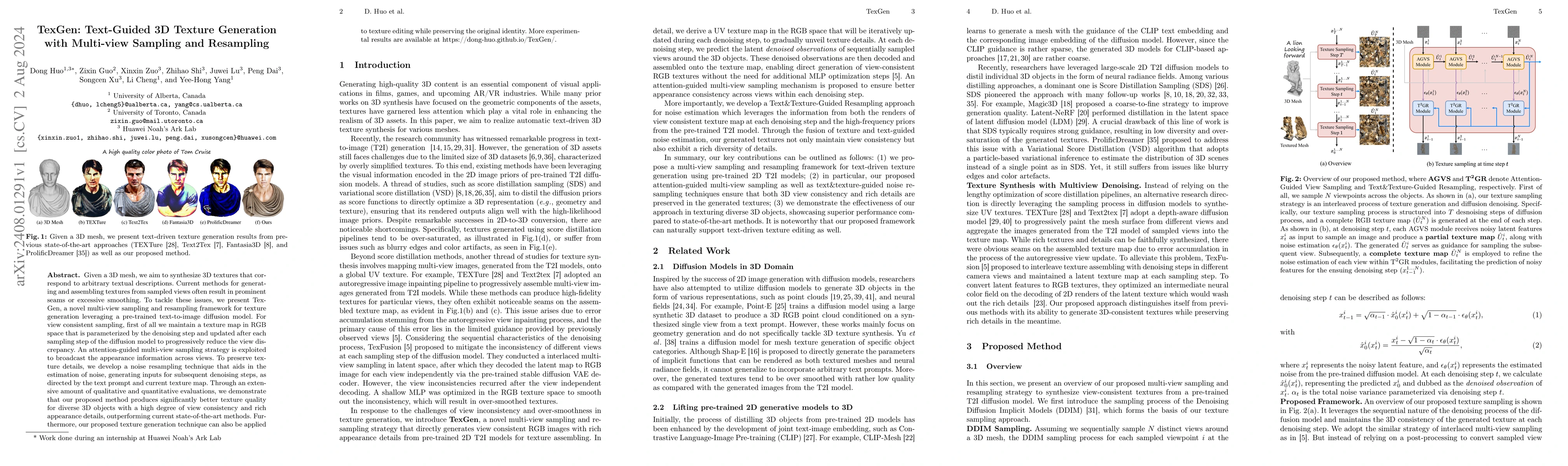Thumbnail for TexGen: Text-Guided 3D Texture Generation with Multi-view Sampling and
  Resampling