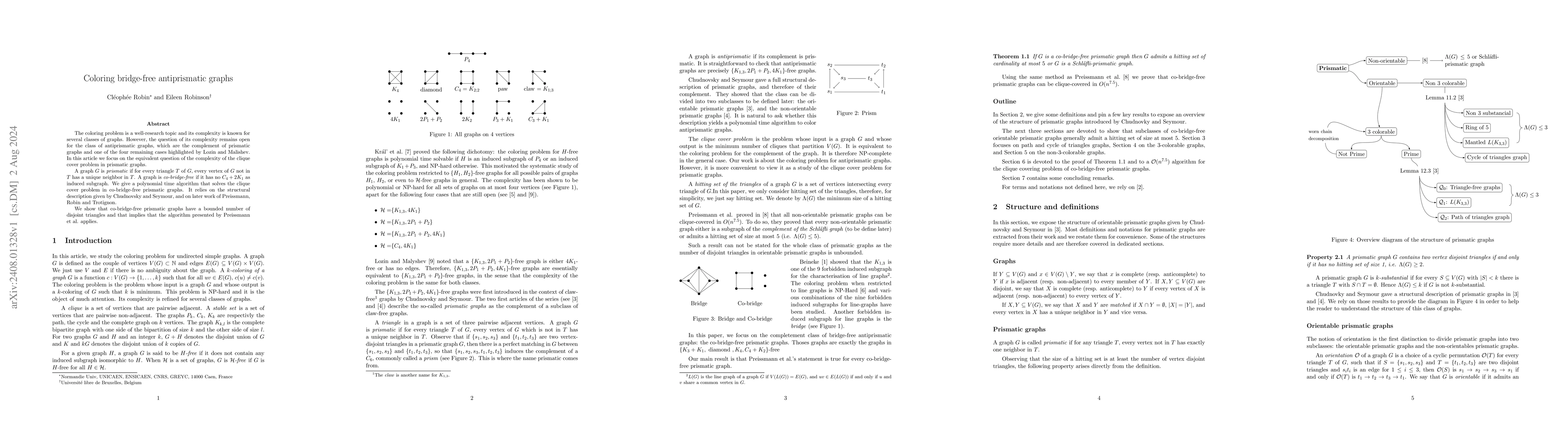 Thumbnail for Coloring bridge-free antiprismatic graphs