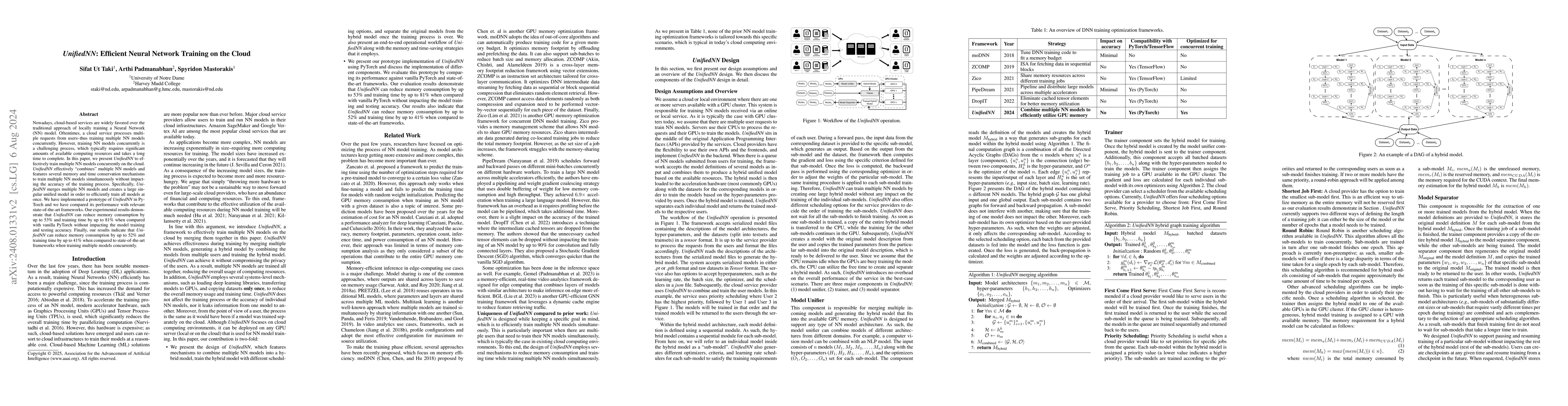 Thumbnail for UnifiedNN: Efficient Neural Network Training on the Cloud