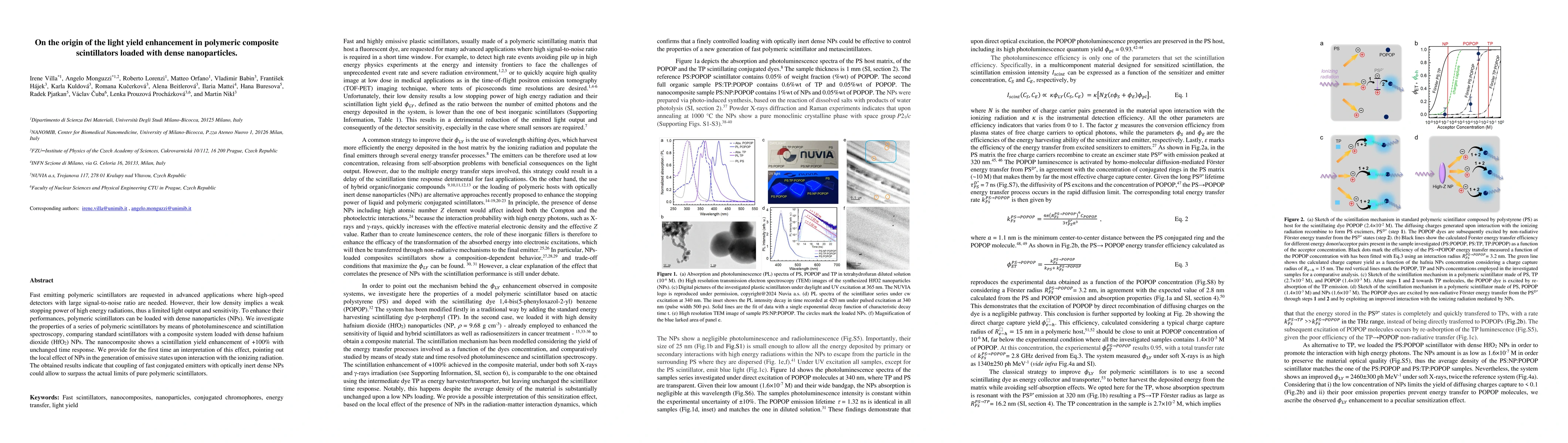 Thumbnail for On the origin of the light yield enhancement in polymeric composite
  scintillators loaded with dense nanoparticles
