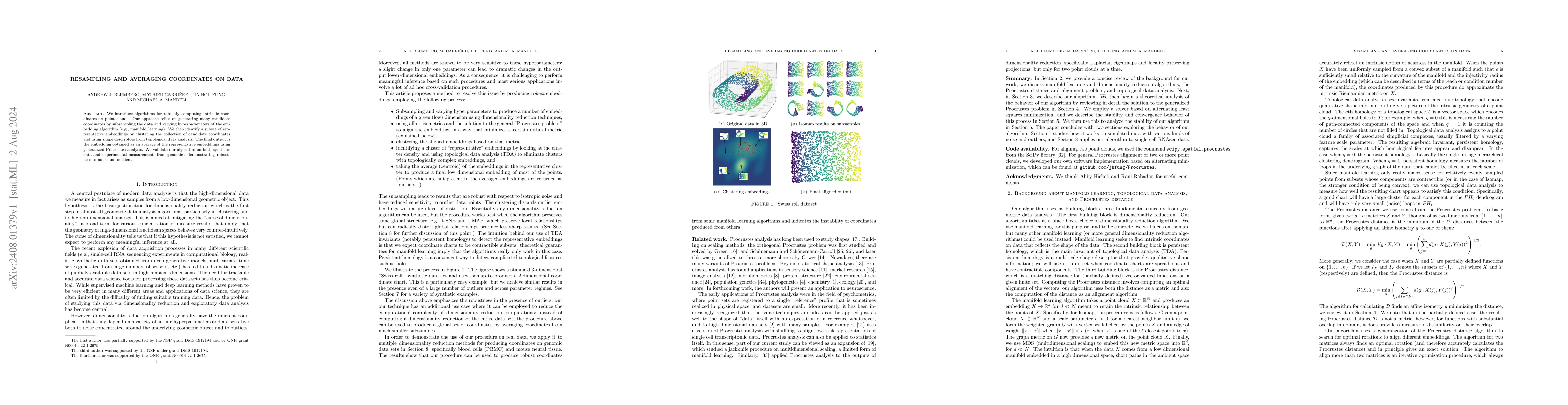 Thumbnail for Resampling and averaging coordinates on data