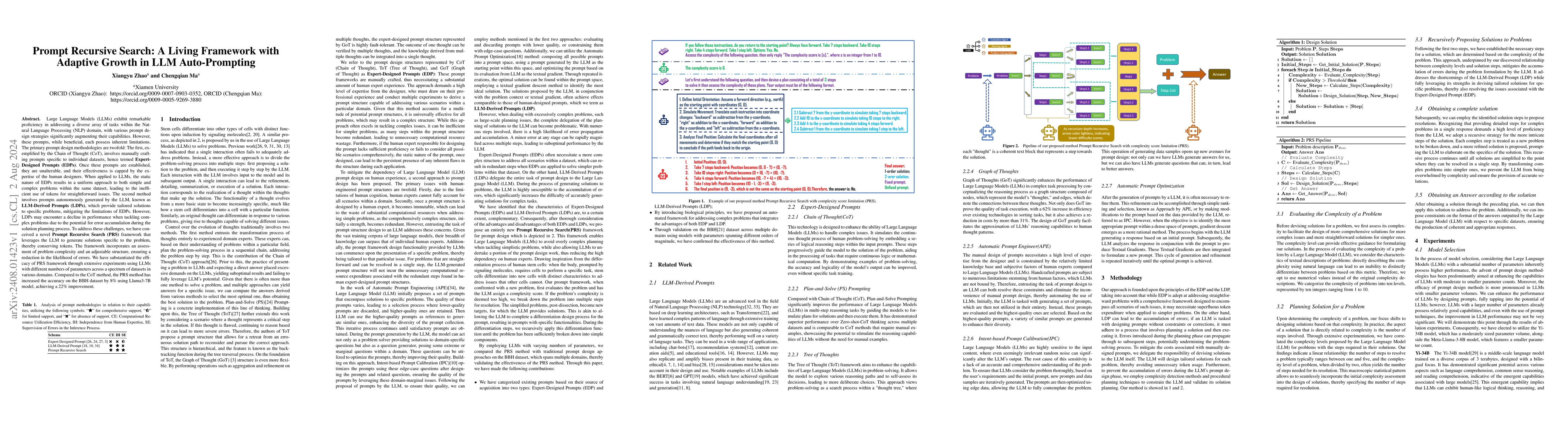 Thumbnail for Prompt Recursive Search: A Living Framework with Adaptive Growth in LLM
  Auto-Prompting