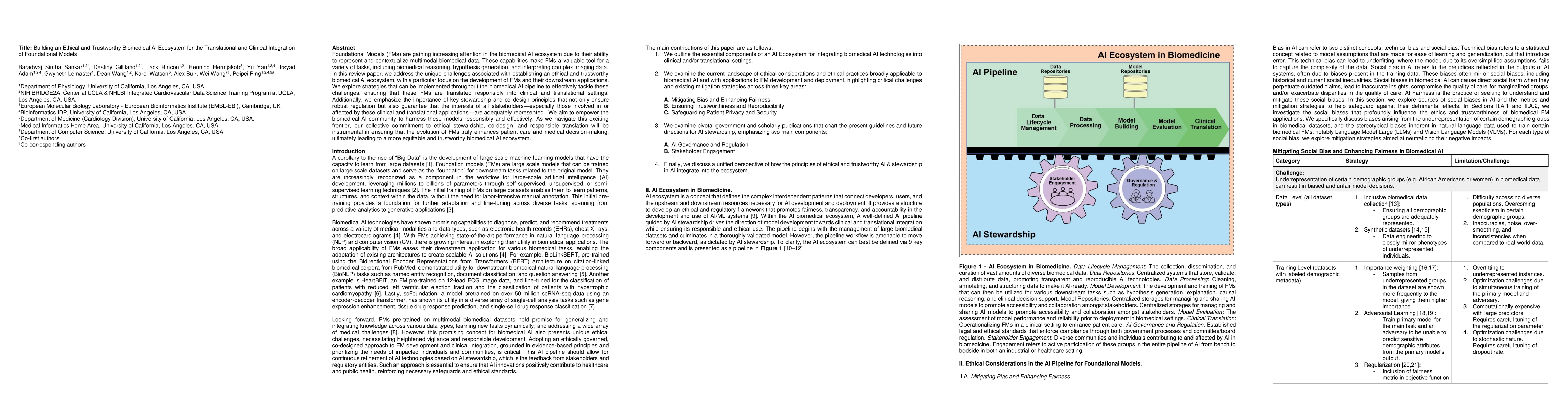 Thumbnail for Building an Ethical and Trustworthy Biomedical AI Ecosystem for the
  Translational and Clinical Integration of Foundational Models