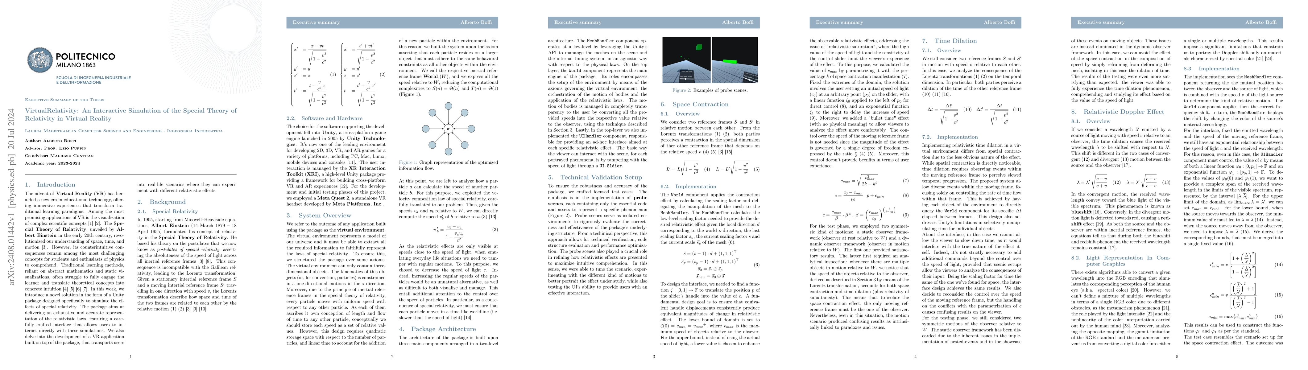 Thumbnail for VirtualRelativity: An Interactive Simulation of the Special Theory of
  Relativity in Virtual Reality