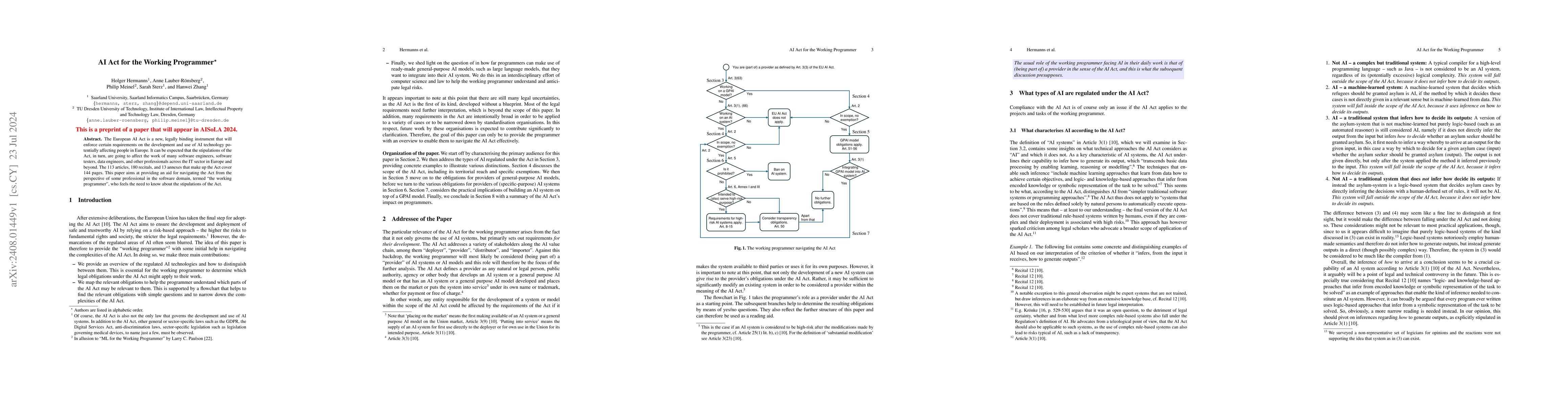 Thumbnail for AI Act for the Working Programmer