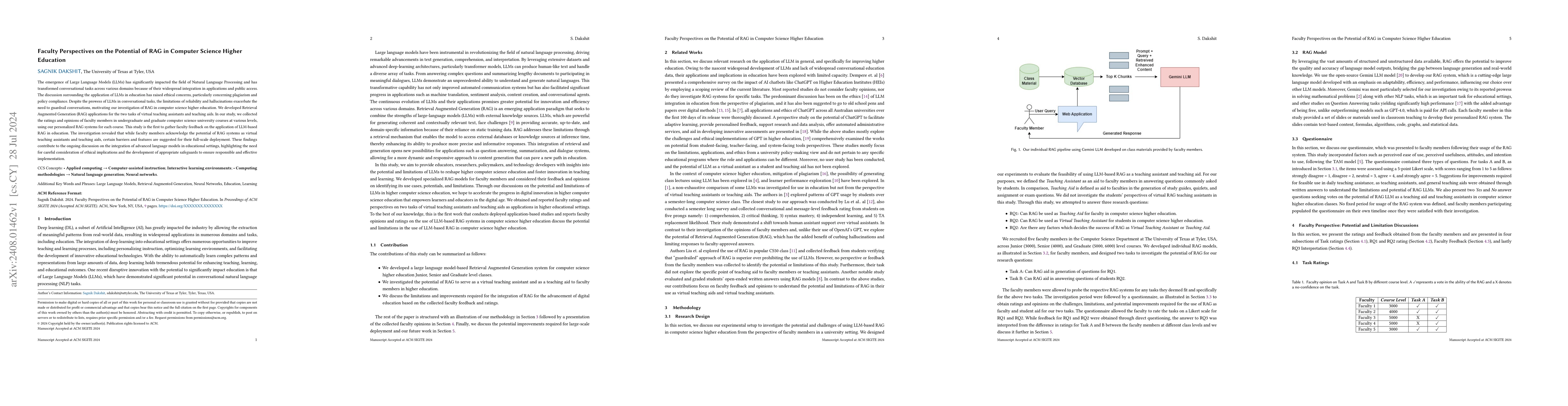 Thumbnail for Faculty Perspectives on the Potential of RAG in Computer Science Higher
  Education