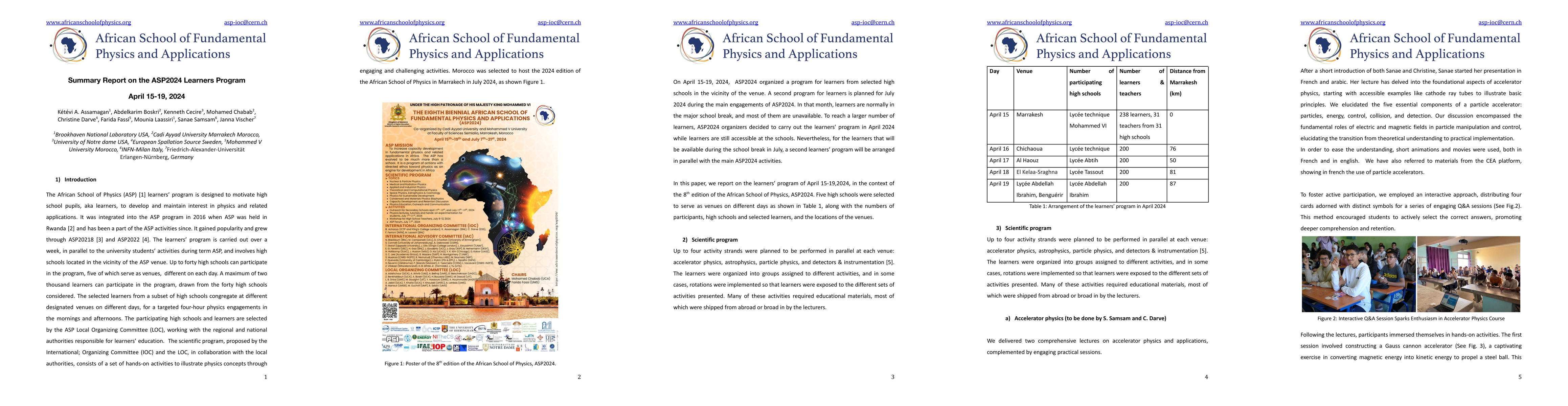Thumbnail for Summary Report on the 2024 African School of Physics Program for
  Learners