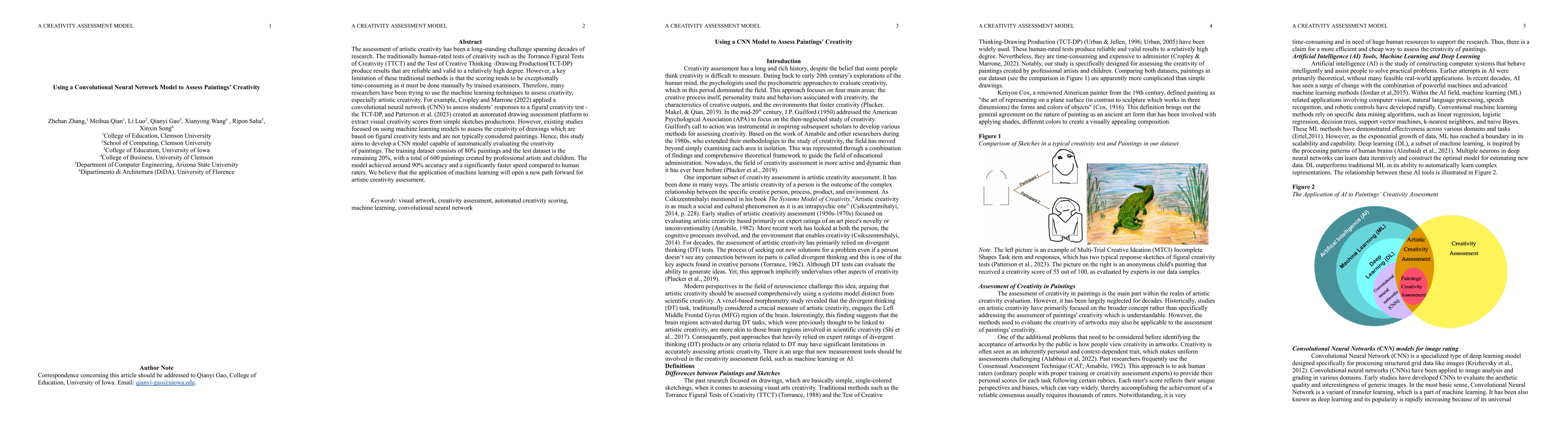 Thumbnail for Using a CNN Model to Assess Visual Artwork's Creativity
