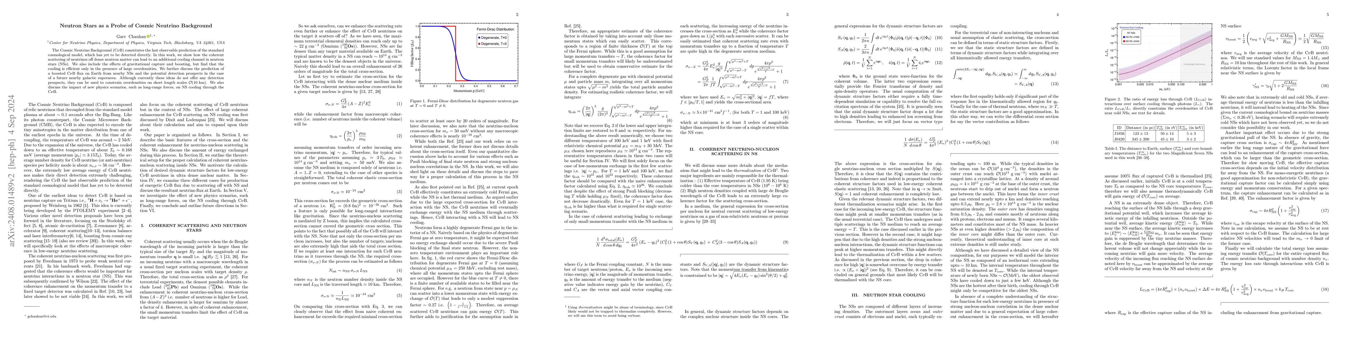 Thumbnail for Neutron Stars as a Probe of Cosmic Neutrino Background