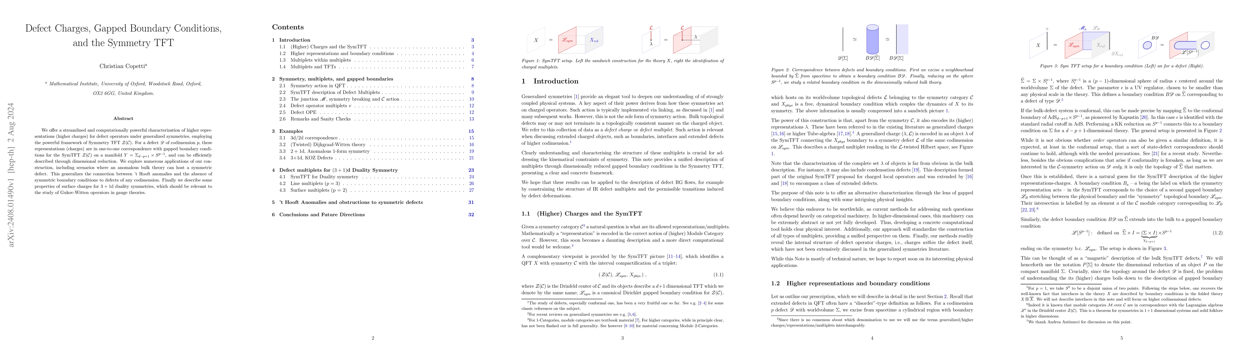 Thumbnail for Defect Charges, Gapped Boundary Conditions, and the Symmetry TFT