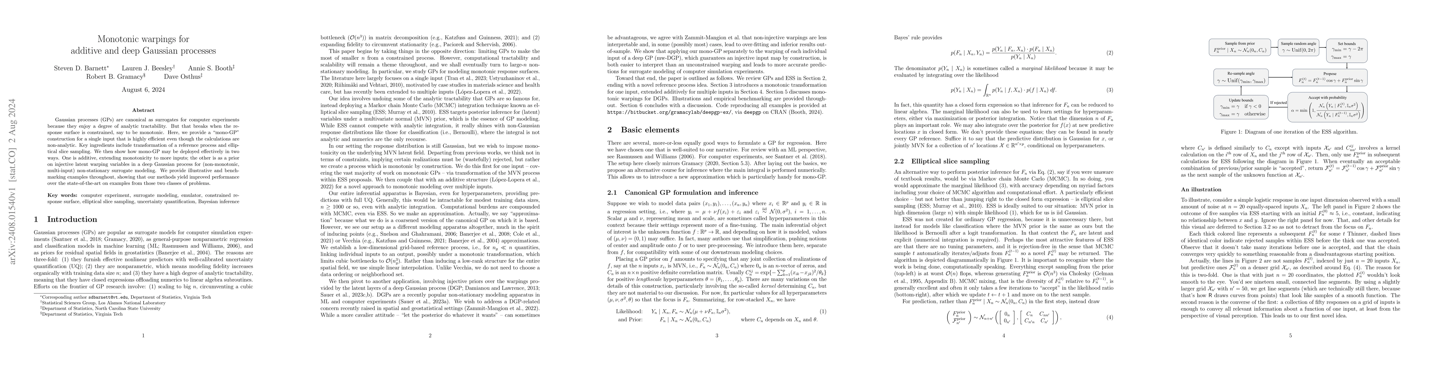 Thumbnail for Monotonic warpings for additive and deep Gaussian processes